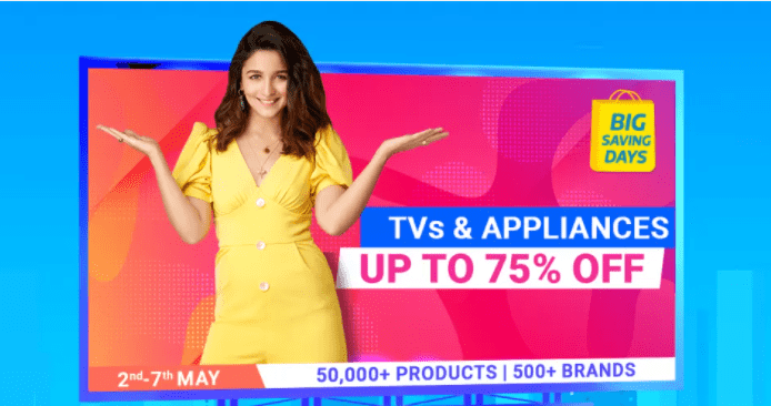 Get upto 75% Off On Tv and Electronic Appliances